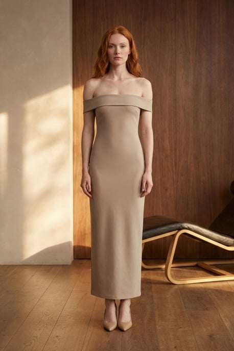One-Shoulder Bodycon-Maxikleid mit Schlitz - Image 5
