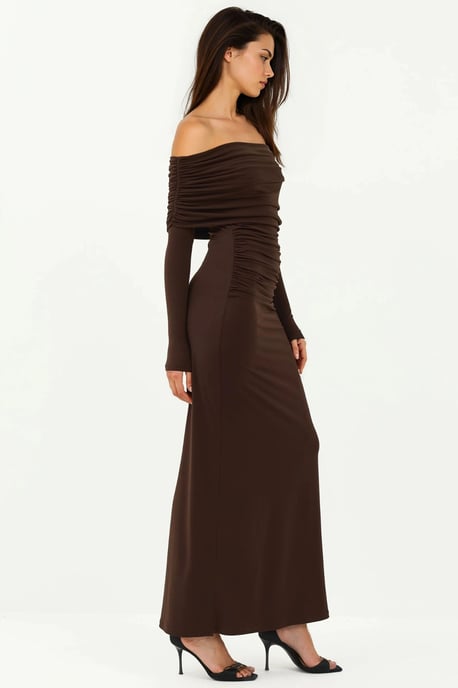 Schulterfreies Bodycon-Maxikleid - Image 5