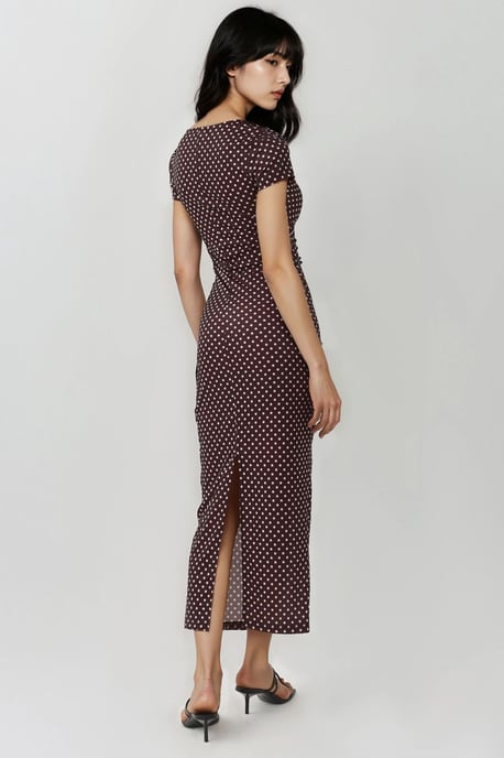 Leopardprint Maxi-Kleid mit kurzen Ärmeln - Image 4