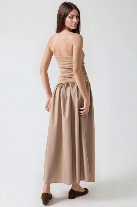 Schnürloses Maxikleid mit A-Linien-Schnitt - Image 3