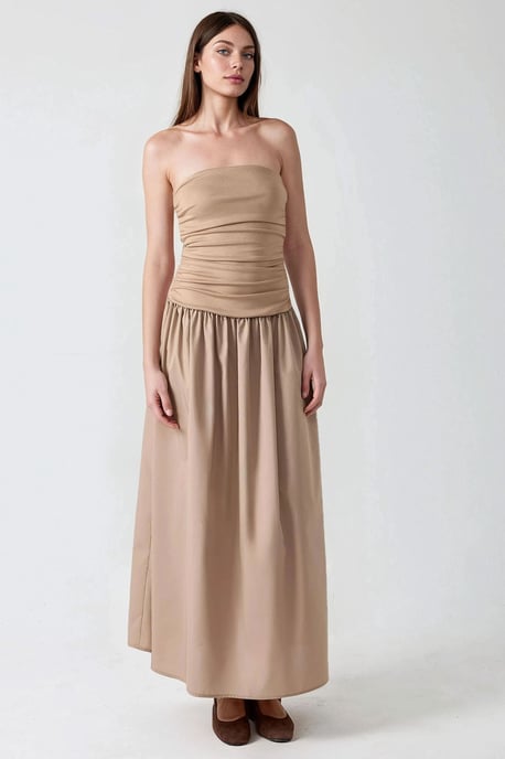Schnürloses Maxikleid mit A-Linien-Schnitt - Image 5