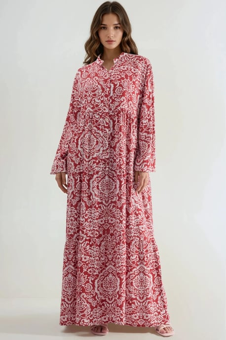 Bequemes gemustertes Maxikleid - Image 1