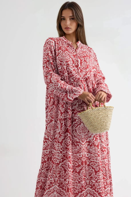 Bequemes gemustertes Maxikleid - Image 3