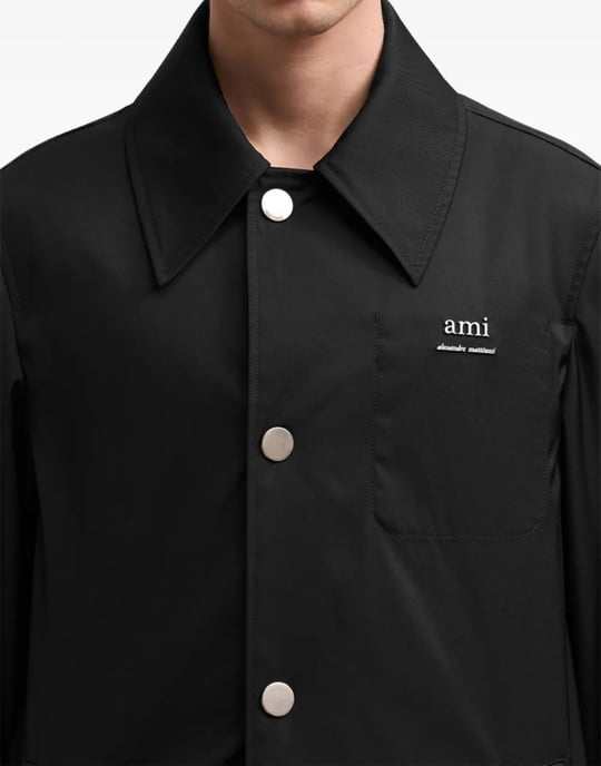 Regenmantel mit Logo aus technischem Twill - Image 5