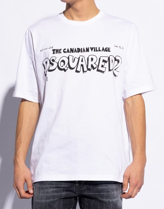 Skater Fit Canadian Village Logo T-Shirt - Image 3