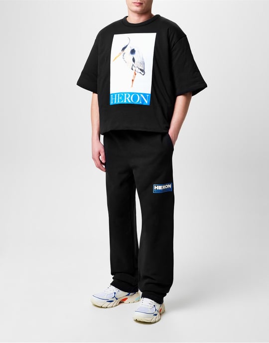 Gepolstertes T-Shirt mit aufgemaltem Reiher-Logo - Image 2