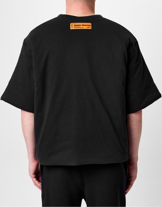 Gepolstertes T-Shirt mit aufgemaltem Reiher-Logo - Image 5