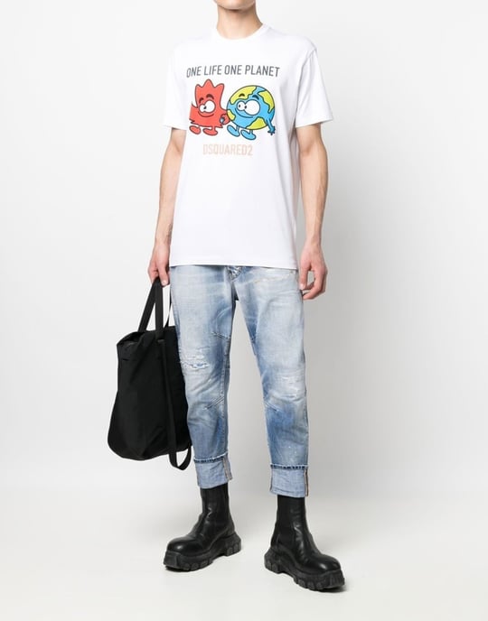 One Life One Planet Logo-T-Shirt - Image 2