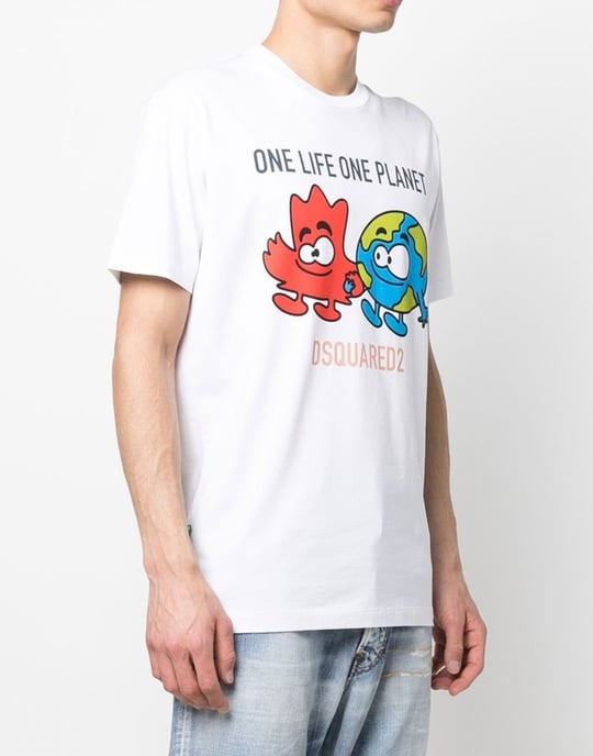 One Life One Planet Logo-T-Shirt - Image 3