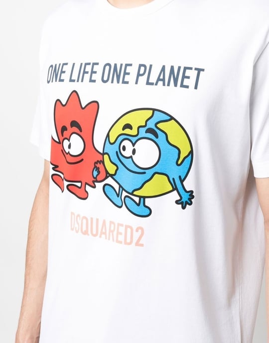 One Life One Planet Logo-T-Shirt - Image 5