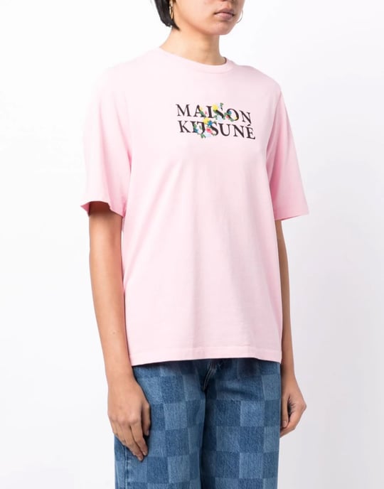T-Shirt mit Blumenmuster und klassischem Logo - Image 3