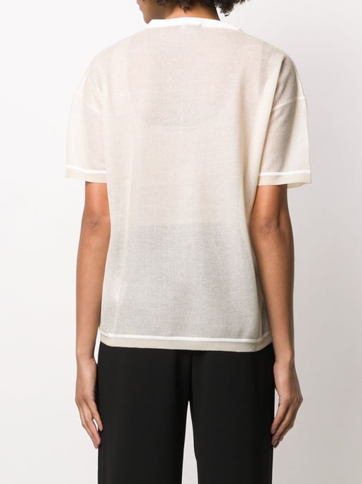 Tiger Logo Mesh Strick-T-Shirt - Image 4