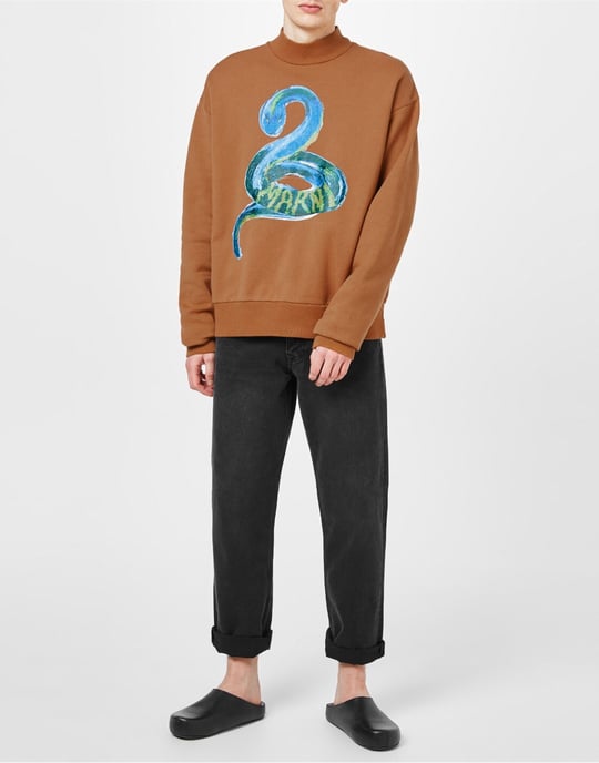 Piton Logo Brushed Organic Sweatshirt - Image 2