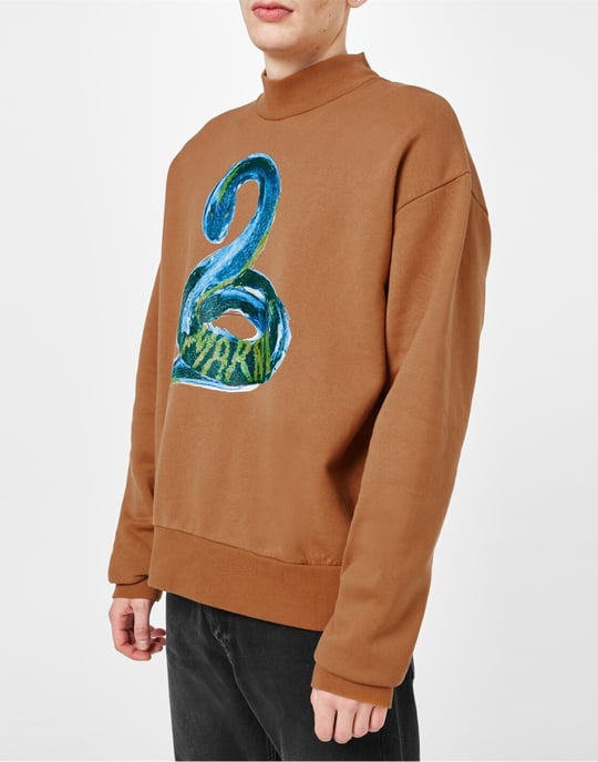 Piton Logo Brushed Organic Sweatshirt - Image 4