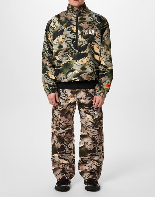 Nylon-Windjacke mit Camouflage-Logo-Band - Image 2