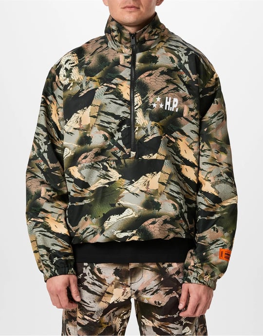 Nylon-Windjacke mit Camouflage-Logo-Band - Image 3