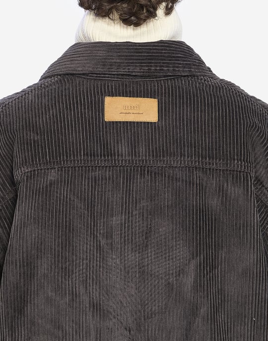 Cord-Overshirt mit Logo-Patch - Image 5