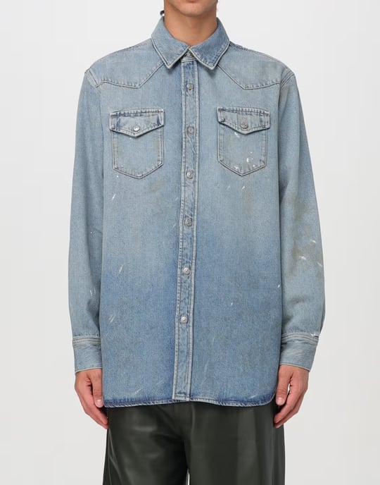 Karty Jeanshemd im Used-Look - Image 2