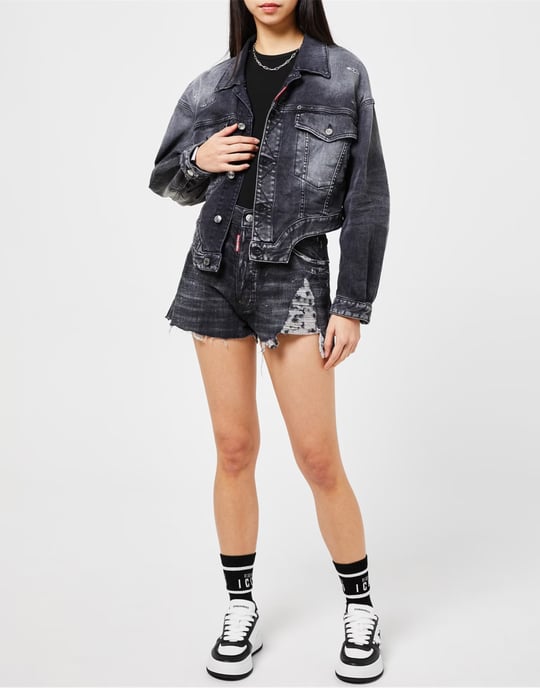 Raw-Cut-Jeansjacke - Image 2
