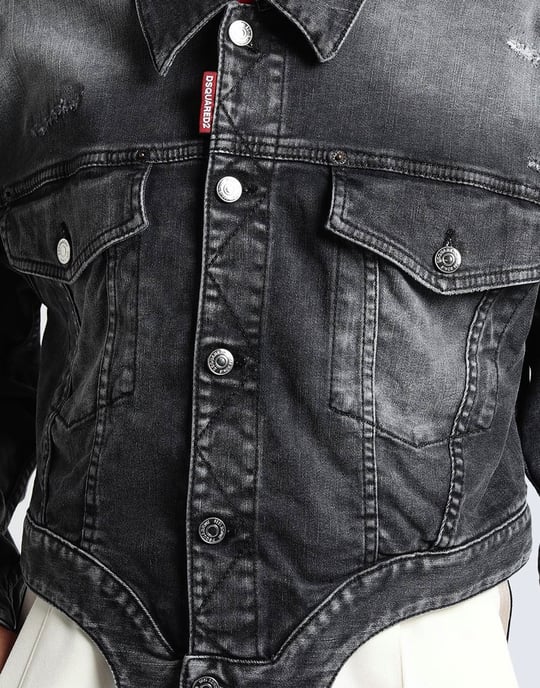 Raw-Cut-Jeansjacke - Image 5