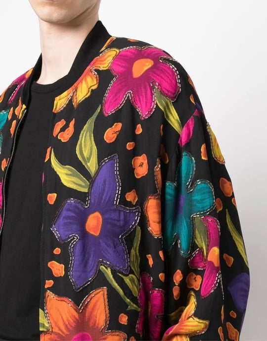 Teddy Fleurs Crêpe-Jacke - Image 5