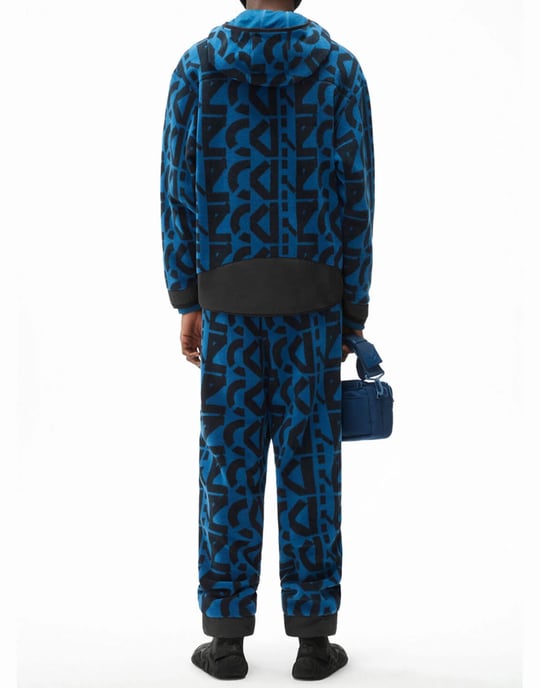 Kapuzenpullover mit Allover-Monogramm und Reißverschluss - Image 3