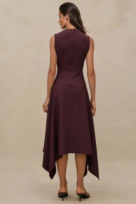 Ausschnitt Detailliertes Midi-Kleid - Image 3
