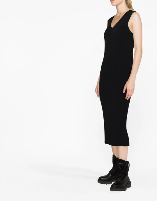 Strickkleid mit Logo, Midi-Länge - Image 3