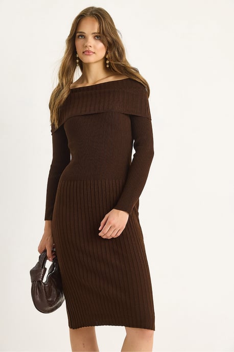 Rippendes Midi-Kleid - Image 2