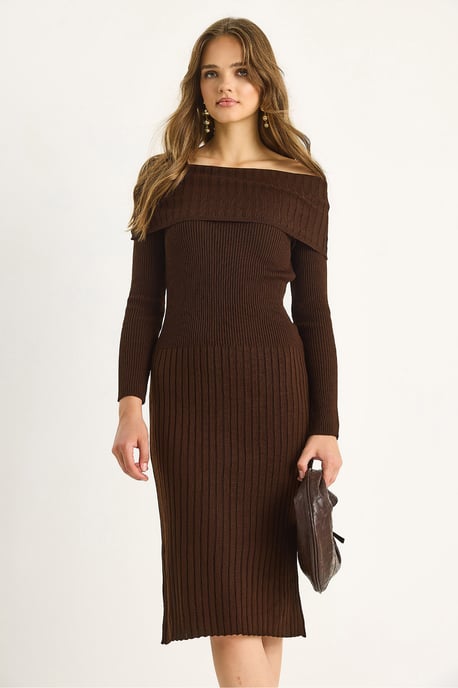 Rippendes Midi-Kleid - Image 3