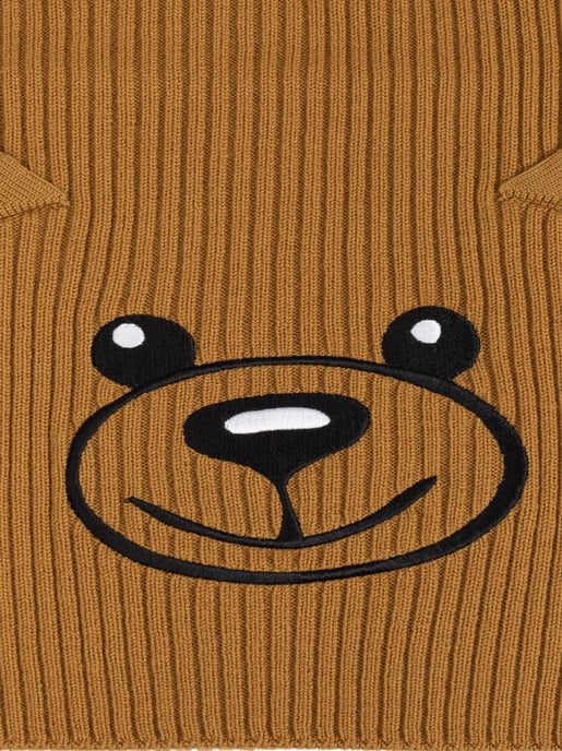 Teddybär-bestickter Strickschal - Image 2