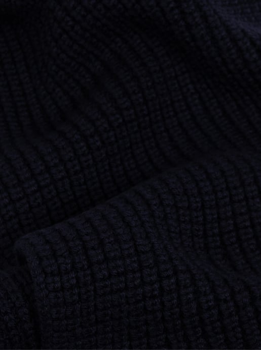 Strickschal aus Wolle mit Logo-Patch - Image 3