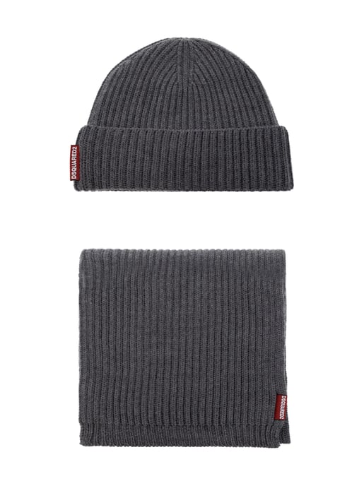 Warmy Mütze und Schal-Set mit Logo-Etikett - Image 1