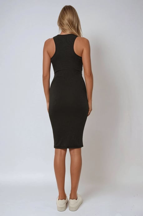 Basic Neckholder Mini Bodycon Kleid - Image 4
