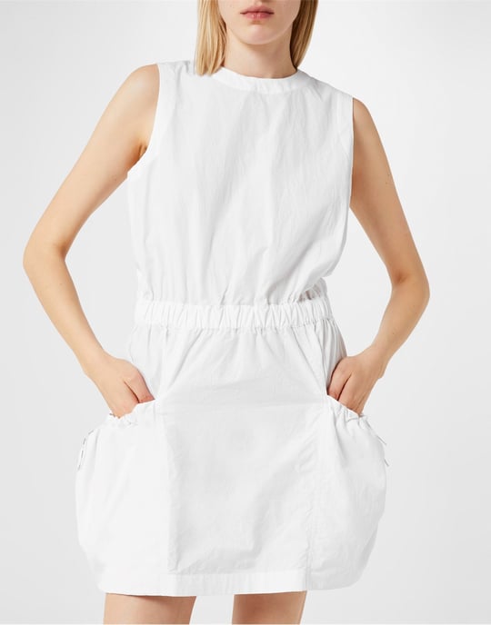 Ärmelloses Kleid mit Kordelzug - Image 3