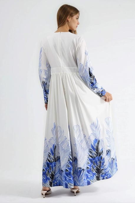 Tropical Floral Print Maxikleid - Image 3