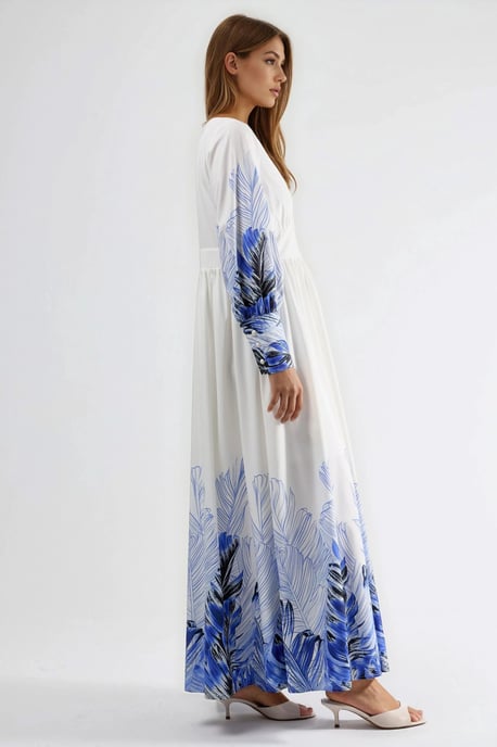 Tropical Floral Print Maxikleid - Image 4