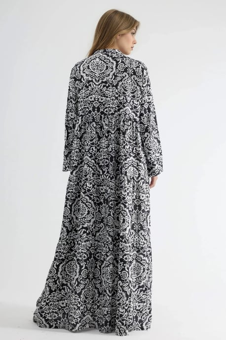 Bequemes Gemustertes Maxi-Kleid - Image 3