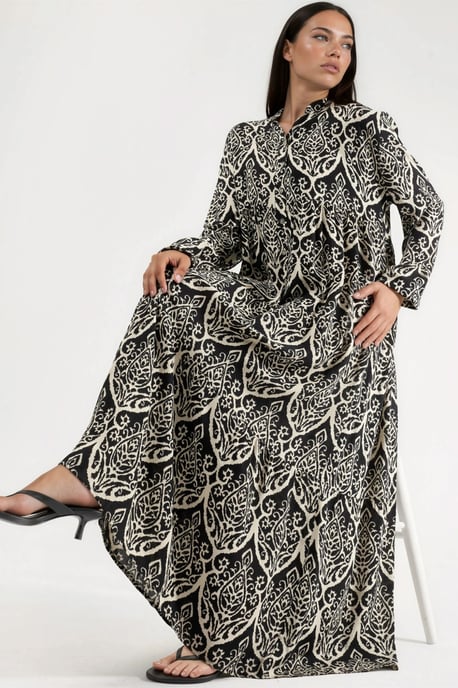 Bequemes Gemustertes Maxikleid - Image 4