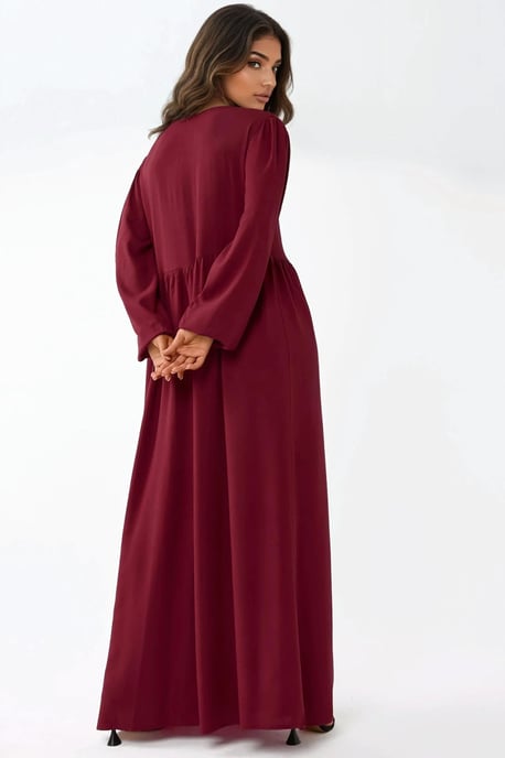 Maxikleid mit A-Linien-Schnitt und Rundhalsausschnitt - Image 3