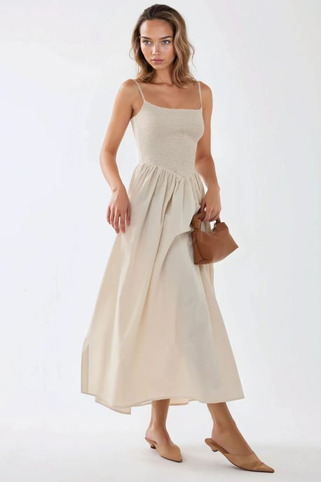 Maxikleid A-Form mit quadratischem Ausschnitt - Image 3