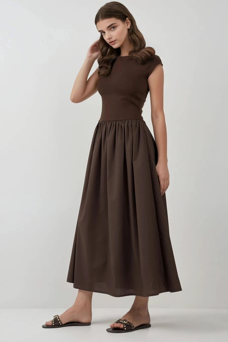 Contrast Midi Dress - Image 2
