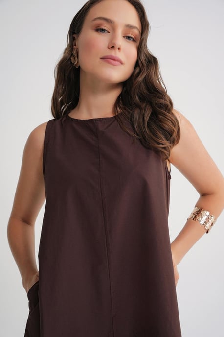 Lässig geschnittenes Maxikleid mit Taschen - Image 5
