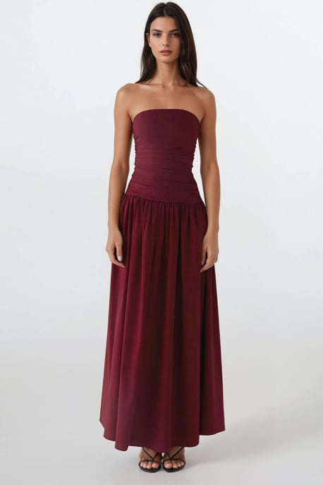 Trägerloses Maxikleid Detail - Image 1