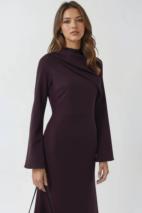 Drapiertes Maxi-Kleid mit Details - Image 2