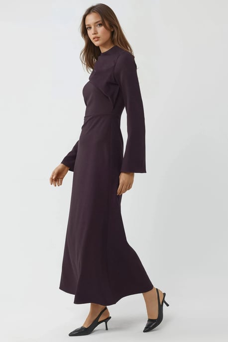Drapiertes Maxi-Kleid mit Details - Image 3