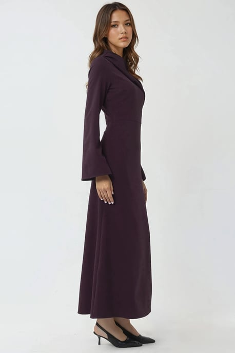 Drapiertes Maxi-Kleid mit Details - Image 4