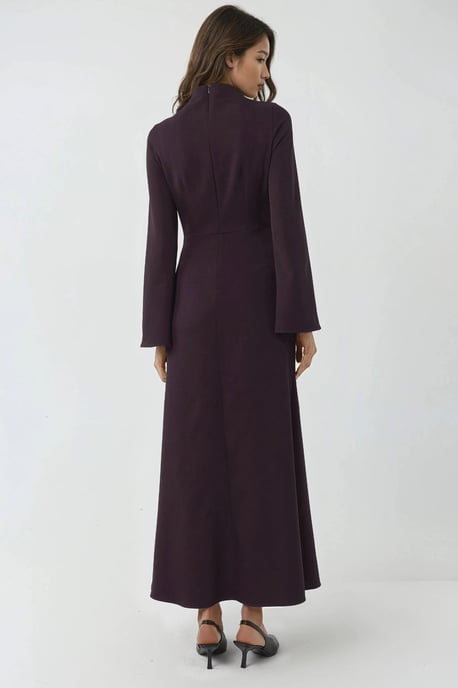 Drapiertes Maxi-Kleid mit Details - Image 5