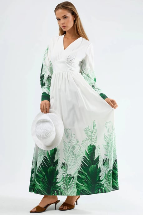 Tropisches Blumenmuster Maxikleid - Image 2