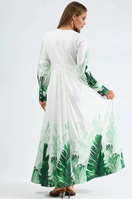 Tropisches Blumenmuster Maxikleid - Image 4